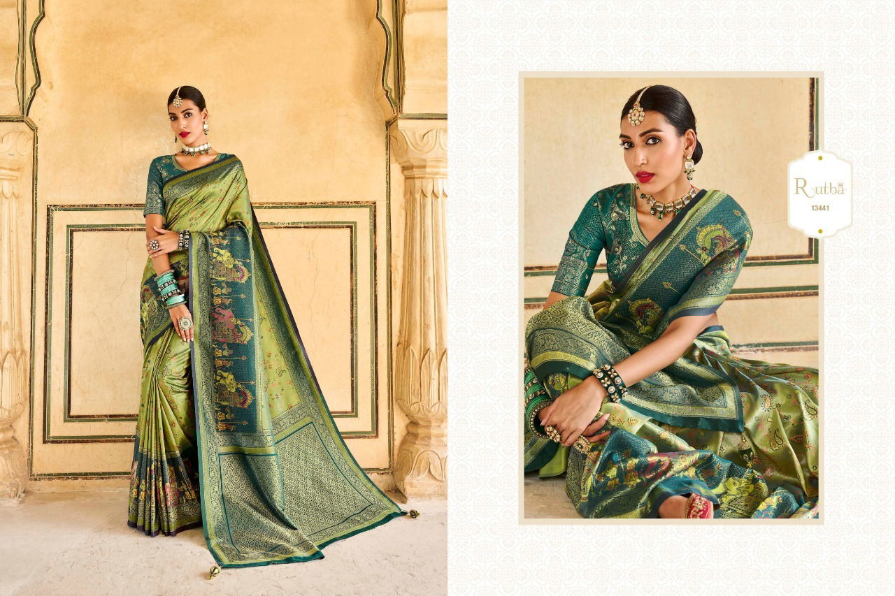 Kg Rutba Vol 5 Designer Kanjivaram Heavy Wedding Wear Wholesale Silk Sarees